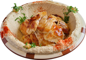 Hummus With Chicken Shawarma