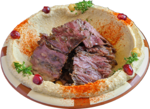 Hummus With Lamb Shawarma